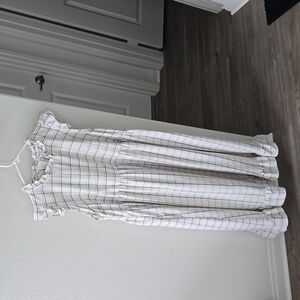 plaid midi dress size large